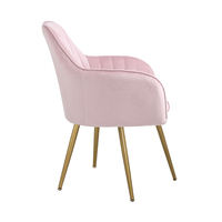 Moderner Velvet Lounge Chair für Wohn-und Esszimmer-Wohn möbel mit Designer-Akzents tühlen mit Metall beinen