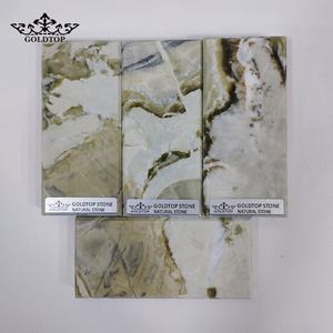 Losas Pulidas de Cuarzo Verde Crepúsculo Goldtop, Piedra Natural, Encimeras Modernas Ecológicas, Encimera de Baño, Isla de Cocina - Product Image 5