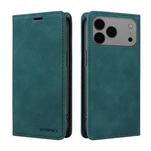 Portatarjetas de cuero magnético, funda con tapa magnética para iPhone 17 Pro Max 16 Plus 15 Pro 14 <span class=keywords><strong>13</strong></span> Pro - Product Image 1
