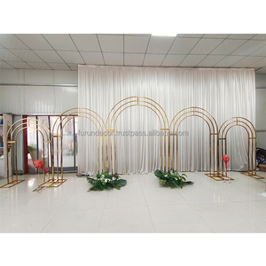 Furun Factory Stainless Steel Wedding <b>Arch</b> Stand Gold <b>Metal</b> Stage <b>Arch</b> Flower <b>Frame</b> for Party Event Decorations - Product Image 5