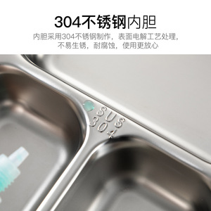 Qijia <b>Lunch</b> <b>Box</b> Rectangle Plastic Lid Sealed Adult Office Use - Product Image 2