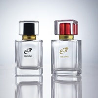 Flacons de parfum de luxe vides en verre avec bouchon en acrylique, disponibles en 50 ml et 100 ml, personnalisables