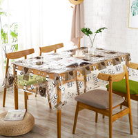 Nouveaux modèles de nappes en PVC/nappes en plastique/housses de table en plastique