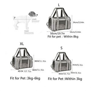 Airline Approved Foldable Pet <b>Carrier</b> <b>Bag</b> Portable <b>Puppy</b> Dog Cat Travel <b>Bag</b> for Camping - Product Image 5