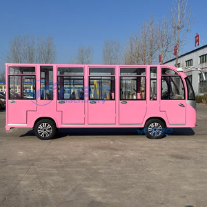 Autobús Turístico Urbano de Lujo 2026, Autobús Turístico Eléctrico Moderno Color Rosa en Venta - Product Image 5