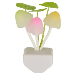 Guirlande lumineuse bonsaï artificielle à LED, luminaire décoratif d'intérieur, borne lumineuse, idéal pour la maison, un hôtel, en feuille de lotus et un champignon