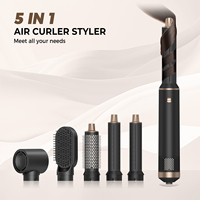 Sèche-cheveux multi-styler 5 en 1, sèche-cheveux en une seule étape, lisseur professionnel, boucleur, outils de coiffage, brosse à air chaud, grossiste