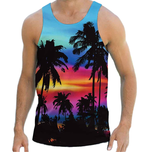 Camisetas de Tirantes Personalizadas para Hombre, Transpirables, de Secado Rápido, para Verano, Casuales, para Gimnasio, Ropa Deportiva, Impresión Digital - Product Image 1