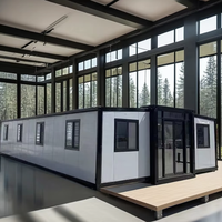 Maison en conteneur extensible coupe-vent de luxe portable et modulaire préfabriquée aux normes américaines à prix réduit de 40 pieds en Chine