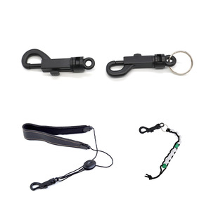 Snap <b>Hook</b> Plastic Black 77mm 71mm Bag Hanging Keyring Attachment - Product Image 4