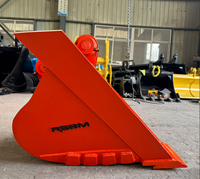 Bucket Alur V RSBM untuk Excavator 6 Ton, Cocok untuk CAT 306 Kubota KX060 Yanmar VIO60 Bucket Trapesium