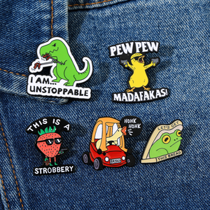 Broches personnalisées mignonnes en forme de grenouille de dessin animé, épingles émaillées 'Let's Get This Bread', badges de revers en métal plaqué, bijoux amusants en forme d'animaux, cadeau pour enfants - Product Image 3