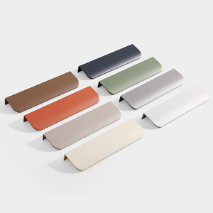 Morandi Invisible Aluminum Alloy Handle for Cabinets Drawers Simple Design for Kitchen Dresser Bedroom Bathroom Living Room - Product Image 1