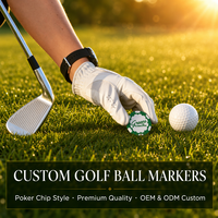 Marqueur de balle de golf PRIMUS, accessoire personnalisable imprimable pour souvenir de golfeur, cadeaux d'entreprise et collection de marqueurs de balle de golf