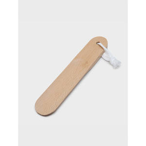 Calzador de madera de playa de 20 cm con cuerno de latón duradero para sus vacaciones en la playa - Product Image 1