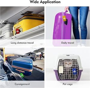 Bán Sỉ Giá Rẻ Giá Kim Loại Hành Lý Thẻ Du Lịch Thẻ Quà Tặng Tùy Chỉnh Thiết Kế Máy Bay Hợp Kim Nhôm Thẻ Hành Lý - Product Image 4