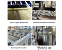 Machine de pulvérisation automatique de colle AB pour joints FIPG (Formed-in-Place Gasket) à détection automatique des bords, pour portes à enroulement en bois