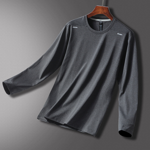 เสื้อยืดแขนยาวแบบถักด้วยความร้อนสำหรับผู้ชายเสื้อผ้าออกแบบได้ตามต้องการ - Product Image 1