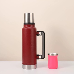 Nueva Botella de Agua al Vacío de Acero Inoxidable 304, Juego de Tazas de Viaje Aisladas, Taza de Té Argentina <span class=keywords><strong>Sudamericana</strong></span>, 12-24 Horas de Aislamiento Térmico - Product Image 2