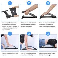 Masseur Dorsal Magnétique et Correcteur de Posture, Civière Musculaire, Étirement et Relaxation, Support Lombaire, Soulagement de la Douleur de la Colonne Vertébrale, Chiropraxie