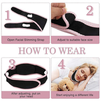 Ceinture de visage en néoprène doux réutilisable, sangle de menton Anti-ronflement, nouveau,