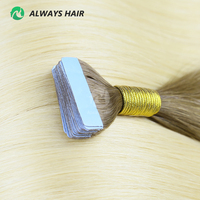 Grosir Pita Biru Ekstensi Rambut Efek Akar Gelap 100 Ekstensi Rambut Manusia Pita Pirang Dalam Ekstensi Rambut 22 Inci