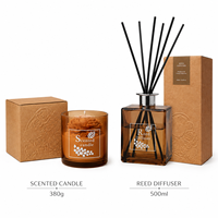 Coffret Cadeau Luxe Parfums d'Ambiance Hôteliers et SPA – Diffuseur à Bâtonnets et Bougie Parfumée Personnalisés – Fournisseur OEM Premium Direct Usine