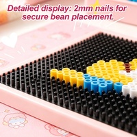 Tablero de Posicionamiento Inteligente LED para Cuentas Fusibles, Controlado por Aplicación, para Cuentas Perler de 2.6mm, Kit de Manualidades Portátil para Adultos y Adolescentes