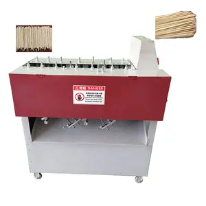 Máquina de fabricação de palito de dente de bambu, linha de produção de máquina de palito dental de madeira