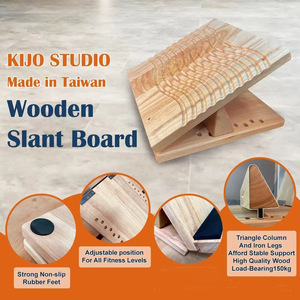 Tabla Inclinada de Madera KiJo, 16 Ángulos, Capacidad de 500 lb, Inclinación Ajustable para Estiramiento de Pantorrillas y Entrenamiento de Fuerza - Product Image 3