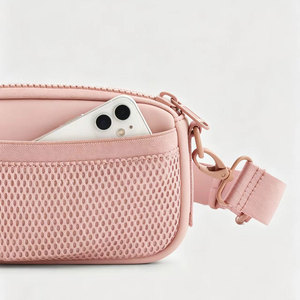 Sac de téléphone à bandoulière en néoprène imperméable avec logo personnalisé, mini, minimaliste, uni, compatible avec <span class=keywords><strong>iPhone</strong></span>/OPPO - Product Image 2