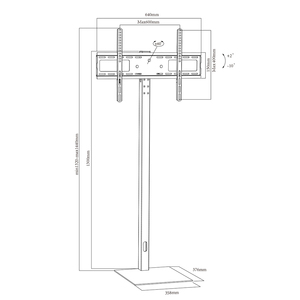 Soporte Ajustable Giratorio de 360 Grados Moderno y Profesional con Base de 600x400mm para Sala de Estar CT-FTVS-F205BNL Led - Product Image 4
