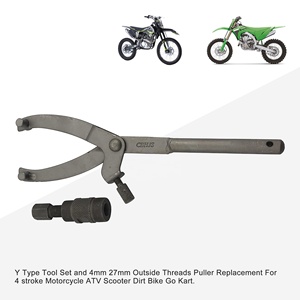 GOOFIT Y Typ Werkzeugs atz und 4mm 27mm Außengewinde Abzieher Ersatz für 4-Takt Motorrad ATV Roller Dirt Bike Go Kart - Product Image 5
