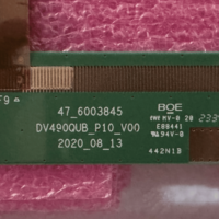 Module d'affichage industriel BOE DV490QUB-P10 49 pouces UHD 4K 10 bits, dalle TFT-LCD mate anti-reflet ADS, 60 Hz, 96 % sRGB, sans rétroéclairage