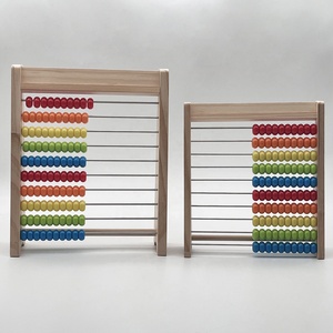 Jouets mathématiques scolaires, cordes à perles, ensemble mathématique éducatif, calculatrice à billes, abaque en bois, jouets mathématiques éducatifs pour l'apprentissage des enfants - Product Image 5