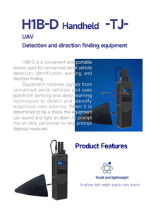 H1B-D tragbares mobiles Form-Drohnen-Erkennungs gerät mit vorzeitiger Warn richtung Finding1-2km 900MH 2.4G 5.2G 5.8G UAV-Detektor - Product Image 5