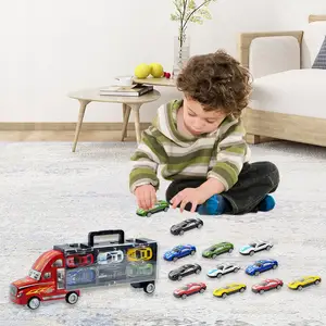 Kinder Große Metall Transport Modell LKW Spielzeug Fahrzeuge Bilaterale Hand Container Resistant Falling Alloy Diecast Spielzeug Modell auto