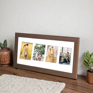 Décoration de la maison Art Vintage Deux Trois Quatre Cinq Photos Collage <span class=keywords><strong>Cadre</strong></span> Cadres En Bois Naturel Affichage 4x6 Photos - Product Image 4