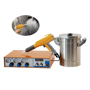 Factory Top Sale Electrostatic Manual Metal Powder Coating Machine Kit With Mini 6L Hopper Spray Paint Gun Small Workshop Lab