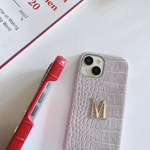 PU de gama alta para funda de teléfono de lujo con patrón de cocodrilo para Apple 16/17 ProMax, funda protectora con borde cubierto de aceite - Product Image 3