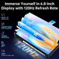 Téléphones mobiles Oukitel Wp19 Pro 8gb + 256gb 22000mah Batterie 33W 6.8 Inch Android 13 Smartphone Mediatek Helio G99 Octa-core Nfc 4g