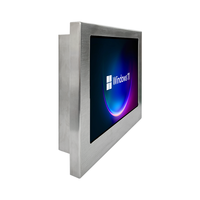 Pantalla táctil capacitiva de acero inoxidable de 15 pulgadas IP65 Panel industrial resistente al agua PC con escáner de código QR Panel PC