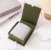 Boîte à bijoux de mariage avec ruban Coffrets cadeaux d'emballage avec logo personnalisé pour petites entreprises présentes