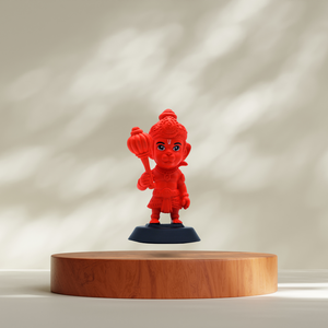 Hand-Painted Hanuman (Kesari Hanuman) Idol with Fine Detailing & Artisan Craftsmanship Perfect for <b>Home</b> <b>Temple</b> Office Car Gifts - Product Image 4