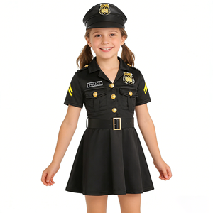 Costume de Police pour Enfants, Tenue de Cosplay de Police pour Filles, Vêtements de Cosplay pour Enfants, Déguisement de Fête d'Halloween - Product Image 6