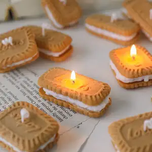 Новый продукт NISEVEN, креативная Свеча в форме печенья, новинка, ароматическая свеча, уникальные подарки, Свеча для печенья ручной работы