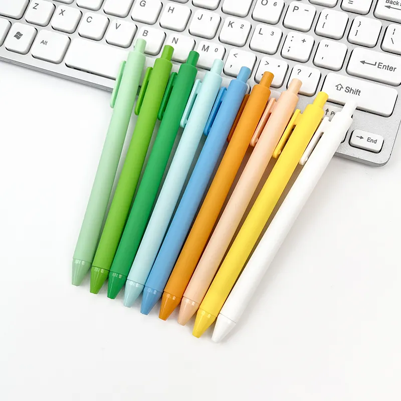 Bolígrafo de gel multicolor con logotipo personalizado del fabricante, bolígrafo promocional más barato para publicidad, bolígrafo de plástico metálico para regalo