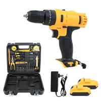 21V Double vitesse 200N. Perceuse électrique multifonctionnelle rechargeable à couple élevé de 10 mm pour usage domestique, tournevis
