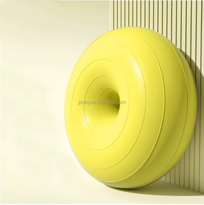 Forma de manzana 50-60Cm 1/2 Pvc Yoga Donut Pilates Ejercicio Bola Estabilidad Semi Gym Donut Half Fit Fitness Yoga Ball Silla - Product Image 1