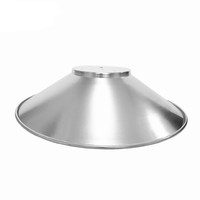 Réflecteur LED en aluminium tournant suspendu au plafond de 18 pouces, angle de faisceau large, couleur argent, 120 degrés, pour ampoule de baie haute E27 E40